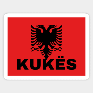 Kukës City in Albanian Flag Sticker